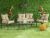 Laura Steel 2+1+1 Sofa - Brown