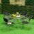 Cantona 4+1 Dining Set - Black