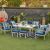 Almira 9 Seater Sofa Cum Dining - Blue