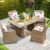Amigo 4+1 Dining Set - Sand