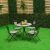 Glazy Marble 4+1 Dining Set - Grey