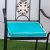 Square Seat Cushion With Zipper 43X43X5Cm- Turquoise Green Sc43Gr