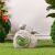 Birds On Stone With Solar Light