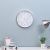 Stolpa Marble Look Wall Clock Silver 30X30X4Cm