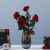 Ss21 Rejoice Red Rose Artificial Flower H64Cm L21855/Rd
