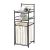 Ss22 Oliver Metal Towel Hamper W/Fabric Bag Black 37.5 X 35.5 X 103.5Hcm Cb19156-004