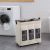 Ss22 Oliver Triple Laundry Hamper With 4 Wheels Off White 55X35X60 Hcm Fb2012