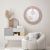 Arthur Geometrical Framed Round Mirror Pink+Gold 80x80cm