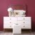 Poliana Dresser with Mirror and Stool - White
