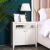 Hernan Night Stand Set of 2 - White Glossy / Golden