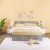 Allano 180X200 King Bed Set + Dresser With Mirror - Cemment / White