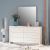 Treyton Dresser with Mirror-Pearl White / Golden