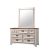 Jennifer Dresser with Mirror - A'mica Walnut / Frost White