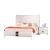 Aloha 180X200 King Bed- White