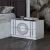 Venus Night Stand Set Of 2 - White / Silver