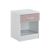 Jackson Night Stand - White / Light Pink