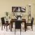 Alana Wooden 1+4 Dining Set - Wenge