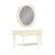 Virginia Console Table With Mirror - White