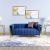 Rosanna Two Seater Fabric Sofa - Navy Blue