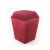 Ismael Velvet Ottoman - Red