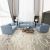 Catriona 3+2+1 Fabric Sofa Set - Light Blue