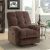 V2 Simone 1 Seater Fabric Recliner Sofa - Choco