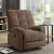 V2 Simone 1 Seater Fabric Recliner Sofa - Dark Gray