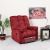 V2 Simone 1 Seater Fabric Recliner Sofa - Red