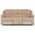 Terrence 3 Seater Fabric Recliner - Ligth Brown