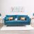 Prague Three Seater Fabric Sofa - Deep Blue