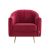 Sebastian One Seater Fabric Sofa - Red