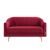 Sebastian Two Seater Fabric Sofa - Red