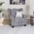 Emilia One Seater Fabric Sofa - Dark Grey