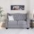 Emilia Two Seater Fabric Sofa - Dark Grey