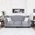 Emilia Three Seater Fabric Sofa - Dark Grey