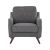Hunter One Seater Fabric Sofa - Gray