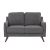 Hunter Two Seater Fabric Sofa - Gray