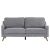 Hunter Three Seater Fabric Sofa - Gray
