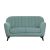 Antalya Two Seater Fabric Sofa - Teal Green