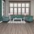 Antalya Fabric Sofa - Teal Green