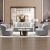 Clarice  3+1+1 Fabric Sofa Set - Light Grey / Dark Grey