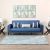 Veronica Three Seater Fabric Sofa - Deep Blue