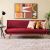 Mertel Fabric Sofa Bed - Maroon Velvet