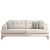 Greta Three Seater Fabric Sofa - Beige