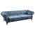 Classe Three Seater Fabric Sofa - Ice Blue