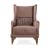 Carmen 1 Seater Fabric Sofa - Chocolate