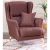 Roma 1 Seater Fabric Sofa - Patterned Rust