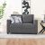 Warren 2 Seater Fabric Sofa - Charcoal