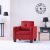 Kenford 1 Seater Fabric Sofa - Red