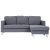 Joel Right Corner Fabric Sofa - Dark Grey